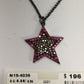 Star 5point Diamond and Ruby Pendant