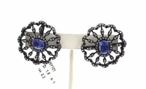 Flower Shape Diamond Earring