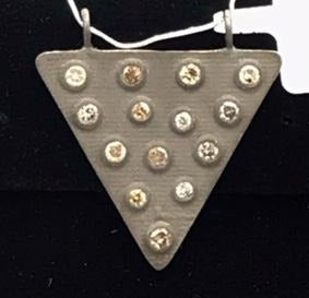 Triangle Shape Diamond Pendant