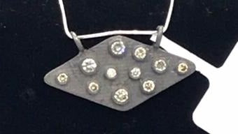 Diamond Shape Diamond Pendant