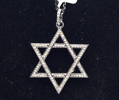 Star of David Diamond Pendant
