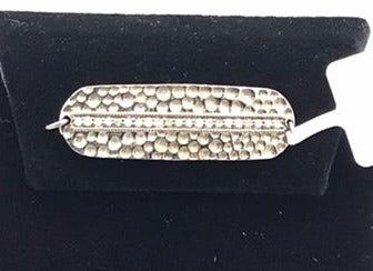 Rounded Rectangle Diamond Pendant or Bracelet Connector