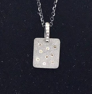 Square Shape Diamond Pendant