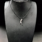 Diamond  Lizard Diamond Pendant, Pave Diamond Pendant, Lizard Necklace, Approx 27 x 9mm. Sterling Silver