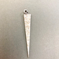 Diamond Spike Pendant, Pave Diamond Pendant,Pave Spike Necklace, Appx 46 x 8mm. Sterling Silver
