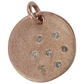 Round Shape Silver Pave Diamond Pendant .925 Oxidized Sterling Silver Diamond Pendant, Genuine handmade pave diamond Pendant Size 15 MM
