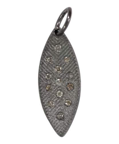 Silver Pave Diamond Pendant