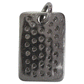 Rectangle Shape Silver Pave Diamond Pendant .925 Oxidized Sterling Silver