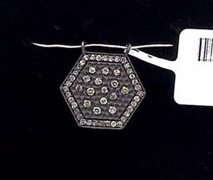 Hexagon shape Diamond Pendant