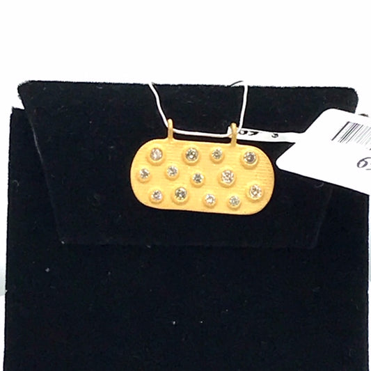 Oval Shape Diamond Pendant