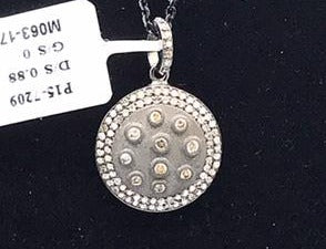 Round Shape Diamond Pendant