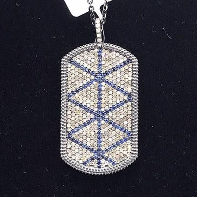 Rectangle Shape Diamond Pendant