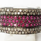 Pave Diamond Ring .925 Oxidized Sterling Silver Diamond Ring, Genuine handmade pave diamond Ring Size Approx 0.88"(10 x 22 MM)